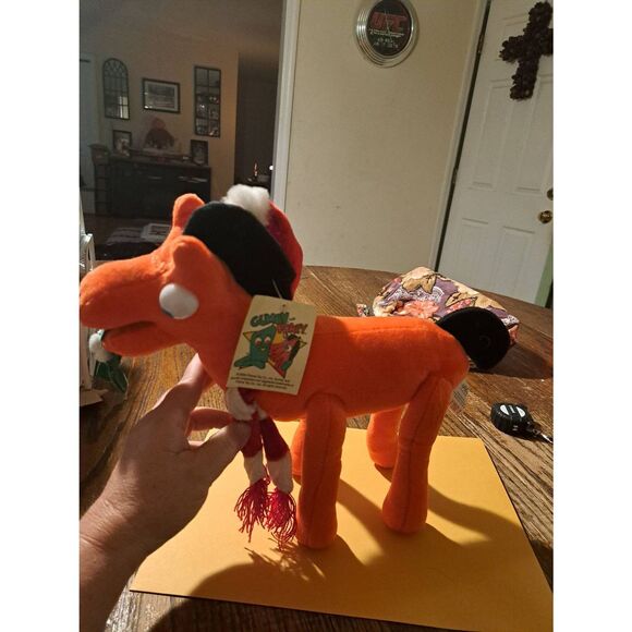 Vintage 2000 Prema Toy Co. Pokey Plush Christmas Holiday 12" Gumby's Horse - Picture 1 of 4